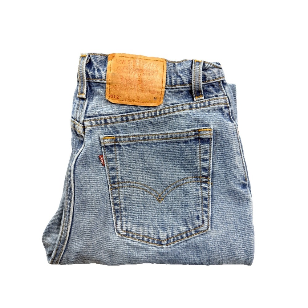 Vintage Levi's 512 Women's Jeans Size 13 Slim Fit Tapered Light Wash High Rise M